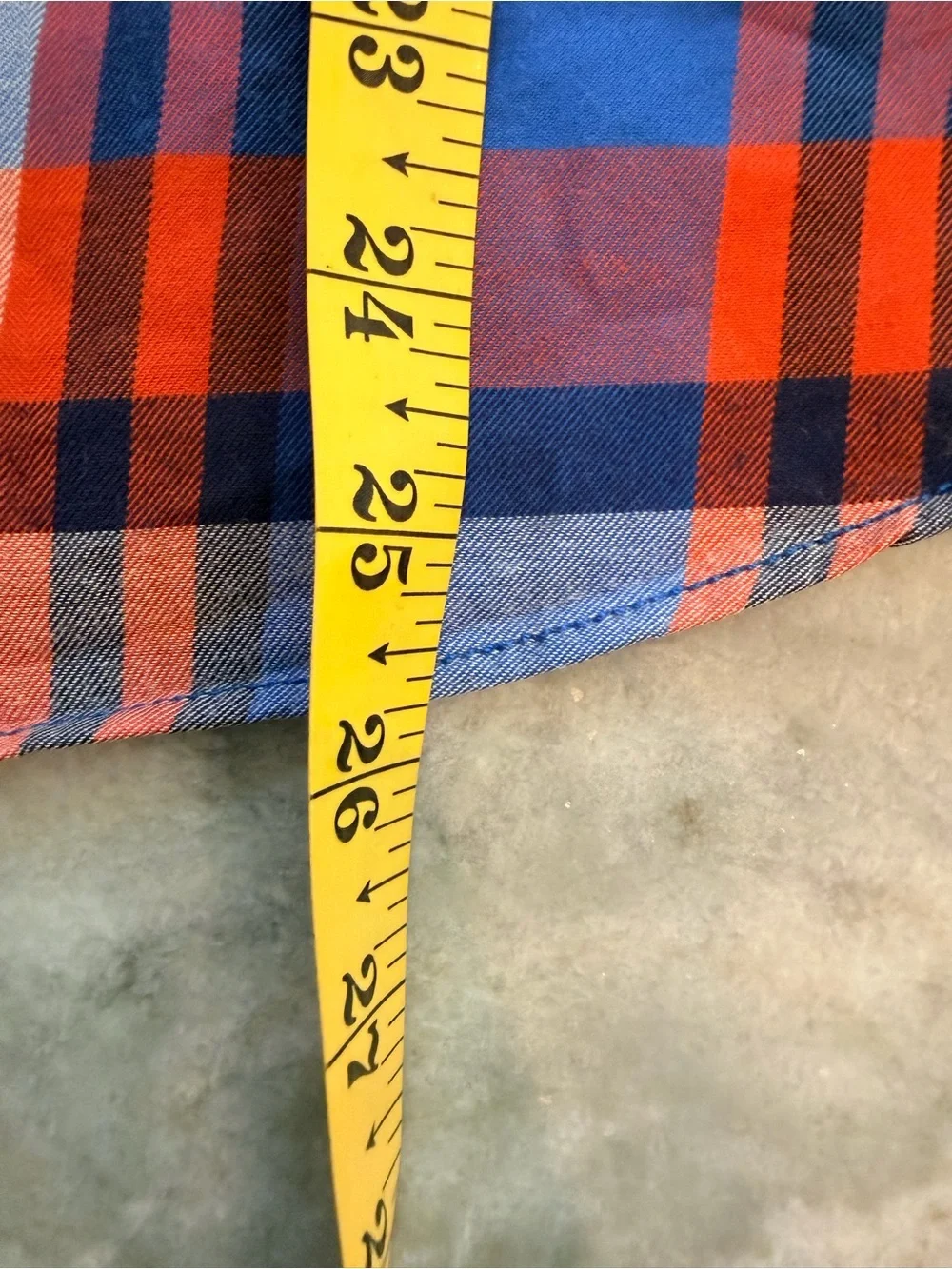 J.Crew Perfect Fit Blue Orange Plaid Cotton Button Down Shirt Medium